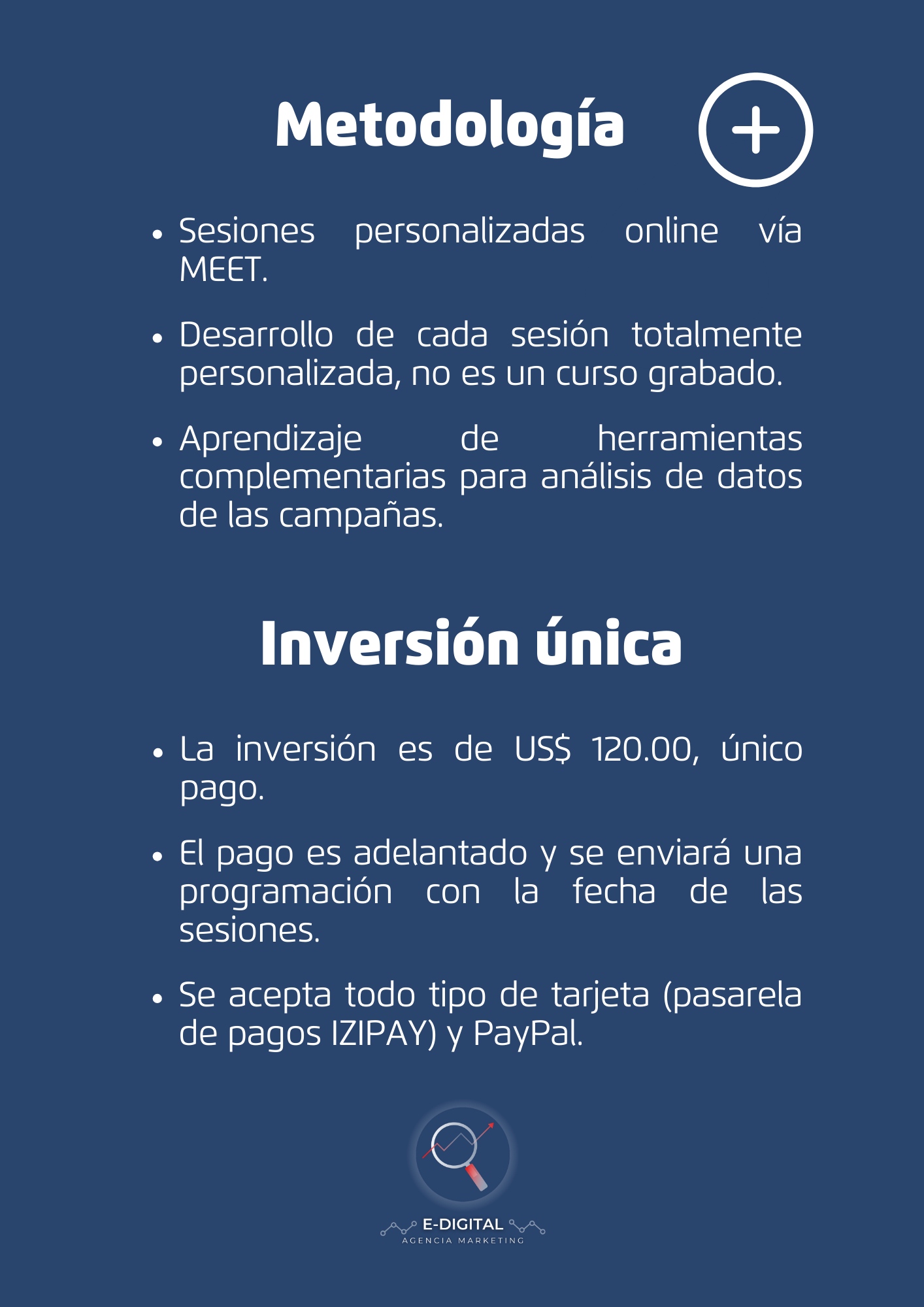 Metodología e inversión