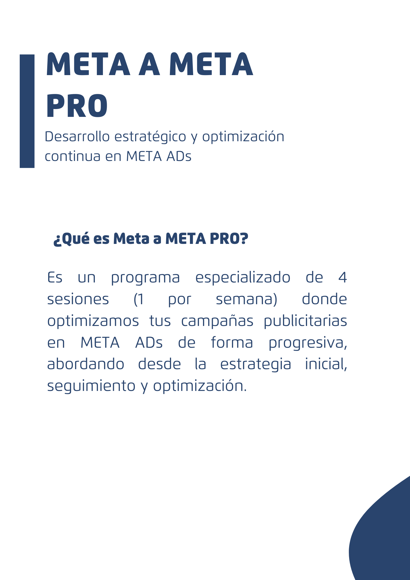 ¿Qué es Meta a META PRO?